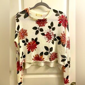 Altar'd State Cropped Floral Sweater
